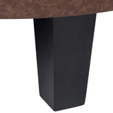 Homebeez 43" Half Moon Storage Ottoman Bench, Lift Top Faux Leather Storage Ottoman Bench for Bedroom Living Room (Light Brown) Homebeez