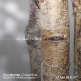 Maia Shop 3.5ft Artificial Eucalyptus Tree, Fake Plants for Home Decor, Natural Wood Trunk Maia Shop