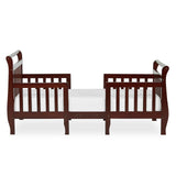 Dream On Me Emma 3-in-1 Convertible Toddler Bed in Espresso, Converts to Two Chairs and-Table, Low to Floor Design, JPMA Certified, Non-Toxic Finishes, Safety Rails Dream On Me