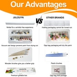 JULOUYN 2 Pack Paint by Numbers Kit for Adults, Amalfi Coast Easy Adult Paint by Number Kits On Canvas, Painting by Numbers for Beginner Gift Home Decor 16x20 in JULOUYN