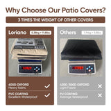 loriano Patio Furniture Cover Set, 4 Piece Outdoor Furniture Cover Waterproof, 600D Heavy Duty Lawn Patio Set Covers loriano