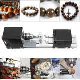 RELMON Mini CNC Lathe Machine Tool, Mini Lathe Beads Polisher Machine Kit, DIY Wood Lathe Milling Machine Grinding Polishing Beads Drill Rotary Tool Set, Grey RELMON
