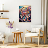 DOMROM Dream Catcher Diamond Painting Kits for Adults,Dream Catcher Full Drill Diamond Dots Painting for Beginners,Round 5D Paint with Diamonds Pictures Gem Art Painting Kits DIY Craft Kit 12x16inch DOMROM