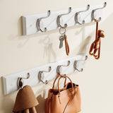 AMADA HOMEFURNISHING Coat Rack Wall Mount 2 Pack, Coat Hooks Wall Hooks Coat Hangers for Wall, Hat Racks Hooks for Hanging Coats Wall Mounted, White AMADA HOMEFURNISHING
