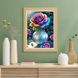 YSUNETER Rose Diamond Art Kits for Adults, Round Full Drill Diamond Painting Kits for Beginners Gem Art Painting Kits, DIY 5D Diamond Dots Painting with Diamond Arts and Crafts Decor YSUNETER