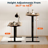 FitStand Adjustable Stand Up Desk Standing Desk, 55x24 Inches Home Office Desk with Memory Preset & Charging USB Port & Sedentary Reminder, Computer Workstation with Headphone Hook FitStand