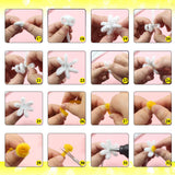 TOAOB 200pcs Pipe Cleaners Craft Supplies DIY Daisy Bouquets Making Kit Mixed Colors Chenille Stems Artificial Flowers Craft Kit for DIY Art and Crafts Party Wedding Home Decorations TOAOB THE ONE AND ONLY BABY