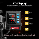 VIVOHOME Updated 5 in 1 Combo Multifunctional Swing Away Clamshell Printing Sublimation Heat Press with VIVOHOME Airbrushing Combo Set with 1/5 HP Portable Compressor Kit and Spray Paint Booth VIVOHOME