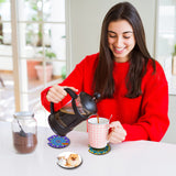 50Pcs Sublimation Blanks Products - Sublimation Cup Coasters Blanks 2.75 Inch for DIY Crafts Car Cup Coasters Painting Project Sublimation Accessories Palksky