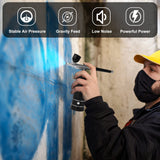 Airbrush Kit with Compressor, Auto Handheld Airbrush Gun with 0.3mm Tip, Rechargeable, Portable Air Brushes for Painting, Tattoo, Nail Art, Model Coloring, Makeup, Cake Ykall