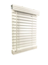 US Window And Floor 2" Faux Wood 35" W x 60" H, Inside Mount Cordless Blinds, 35 x 60, White (Fit a window 35.5" wide) US Window And Floor