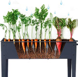 FOYUEE Raised Planter Box with Legs Outdoor Elevated Garden Bed On Wheels for Vegetables Flower Herb Patio FOYUEE