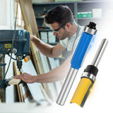 Router Bits Set 1/4 Shank, 4 Flush Trim Router Bits, 4 Pattern Flush Trim Router Bits, Router Bit with a Bearing Prevent Tearing, Wood Milling Cutter for Trimming 8PCS GearCan