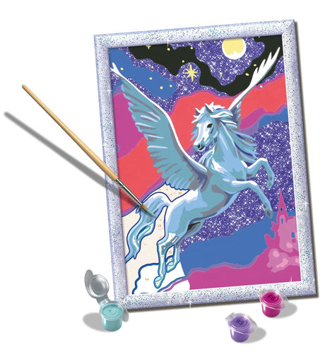 Ravensburger Powerful Pegasus Paint by Numbers Kit for Kids - 20267 - Painting Arts and Crafts for Ages 7 and Up Ravensburger