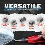 AFA Tooling - Deburring Tool with 11 High Speed Steel Swivel Blades - Works on Metal, Resin, PVC Pipes, Copper, Plastic and 3D Printed Edges - Plumbing & 3D Printing Burr Removal Reamer Tool AFA Tooling Approved for Automotive