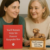 iHeartDogs Dog Memorial Keepsake Box – Pet Loss Sympathy Gift - This Urn for Ashes Feeds 5 Shelter Dogs in Honor of Your Beloved Pup iHeartDogs