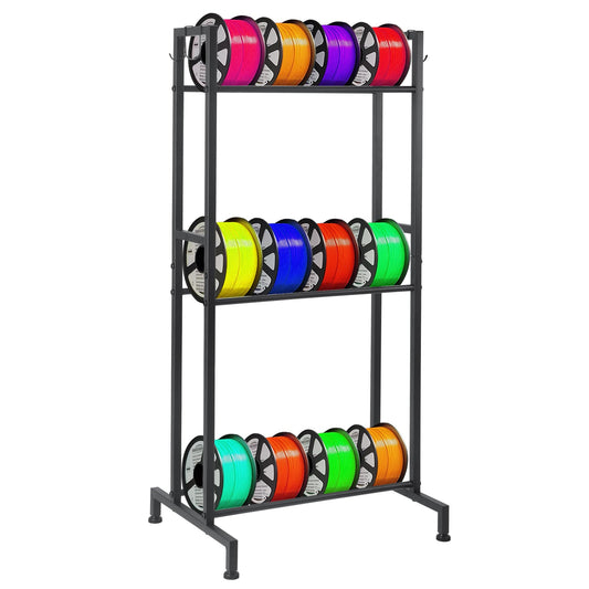 3D Printer Filament Storage Rack - 3-Layer Filament Spool Holder for 3D Printing Studio, Office Workshop, for Storing PLA/ABS/TPU filaments，Filament Rack，Filament Storage Rack - WoodArtSupply