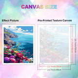 Ocean Paint by Number Adult,Canvas Paint by Numbers for Adults Landscape,DIY Acrylic Oil Paint by Number for Adults for Home Decor Gift 16x20 HITIRECOVI