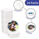 Eorbow 24 Packs Ceramic Sublimation Car Coasters, Car Blanks Cupholders with Finger Notch for Easy Removal, Absorbent Auto Cup Holders Keep Vehicle Free from Cold Drink Sweat Stain Spill Eorbow