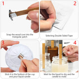 BBzealotry 301Pcs Wood Wicks for Candles Making,Wooden Candle Wicks,with Trimmer Natural Crackling Wooden Wicks for DIY Candle Making BBzealotry