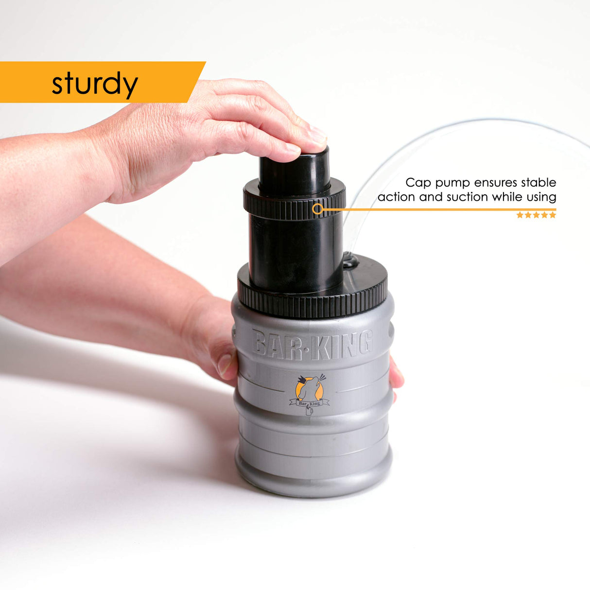 Bar-King Quick-Connect Kegerator Beer Line Cleaning kit. Finally, Cleaning Your Lines is Simple! (Includes Cleaning Powder) - for Standard Kegs Bar-King