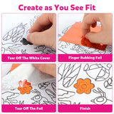 Foil Art Kit for Kids - Foils Fun Craft Kits & Supplies, No Mess Art for Kids, Foil Foam Stickers Art Craft Activity for Kid, DIY Creative Activity Birthday Christmas Gift Travel Toys for Girls Boys OTAOD