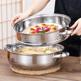 Steamer for Cooking, 18/8 Stainless Steel Steamer Pot, Food Steamer Steam Pots with Lid for Cooking Vegetables, Seafood, Soups, Stews and Pasta 10.9 x 6.1 inch LCPUD