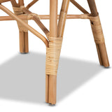 bali & pari Sheraton Modern and Contemporary Light Honey Rattan Dining Chair bali & pari