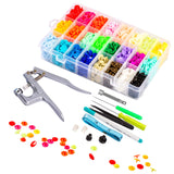 LYNDA Snaps and Snap Pliers Set, 360 Sets T5 Plastic Buttons for Sewing and Crafting LYNDA