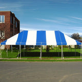 TentandTable 20' x 40' Premium Canopy Tent, Blue/White, Outdoor Pole Tent, 80-160 Person Capacity for Parties, Weddings, Events, Commercial and Residential Use, Large Heavy Duty Vinyl Canopy Tents TentandTable