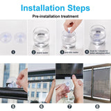 No Drilling Retractable Roller Window Shades W/3 Suction Cups, Blackout Blind Shade Temporary Cover Curtain for Home Bedroom Car（Black，27 * 49in） WoodArtSupply