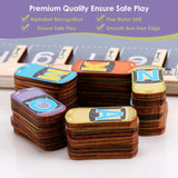 Magnetic Alphabet Maze Letter Puzzle for Fun Learning, Montessori Educational Toy for 3 4 5 Year Old Boys and Girls, Fine Motor Skills Development and Sensory Play NASHRIO