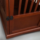 Casual Home Wooden Pet Crate, End Table, Medium, New Walnut Casual Home