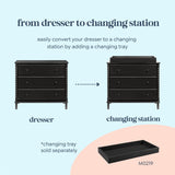 Davinci Jenny Lind Spindle 3-Drawer Dresser in Ebony DaVinci