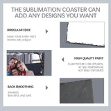 6 Pcs Sublimation Slate Blanks 5.9 x 7.8 inch Picture Frame Heat Transfer Rock Photo Plaque with DIY Custom Stone Slate Display Stand Christmas Decoration for Desktop Souvenir OKBA