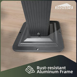 ZEPYARD 10X13 FT Outdoor Pergola, Aluminum Pergola with Sun Shade Retractable Canopy, Patio Retractable Pergola for Deck, Backyard, Grill (Grey) ZEPYARD