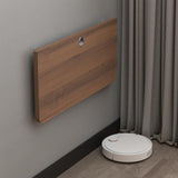 Pmnianhua Wall Mounted Desk,31'' Wall Mounted Drop Leaf Table,Drop Down Table,Folding Table,Fold Down Wall Desk,Floating Desk for Wall Laundry Room Bar Home Office Small Space(Walnut) Pmnianhua