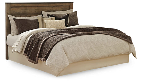 Signature Design by Ashley Trinell Rustic Panel Headboard, King/California, Warm Brown Signature Design by Ashley