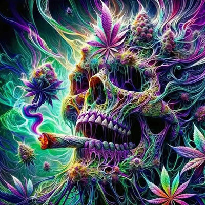 5D Diamond Art Kits for Adults,DIY Skull Diamond Painting Kits Full Drill Diamond Crystal Rhinestone Gem Art Craft Kits for Adults,Home Wall Decor 12X12Inch