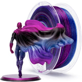 ZIRO Fast Color Changing Twinkling PLA, 1.75mm Filament, Sparkle Glitter with Colorful Transluent PLA, 3D Printing Material,1kg Spool, Dimensional Accuracy +/-0.03mm, Galaxy ZIRO