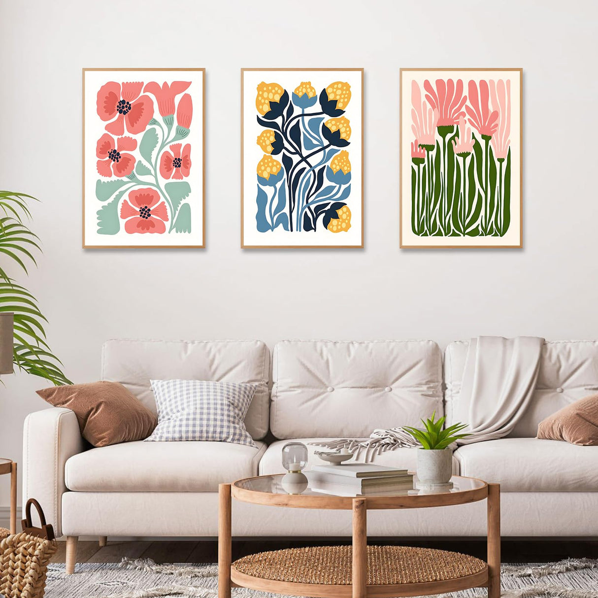 6 Pack Paint by Numbers Kit for Adults Beginner, Flower Adult Paint by Number Kits on Canvas, Easy Flowers DIY Acrylic Oil Painting by Numbers Kits, Perfect for Home Decor 8x12 Inch Okarina