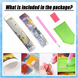 XIAOPAIZAI 5D Diamond Art Kits for Adults - Sun and Moon Diamond Painting Kits for Adults Beginner,DIY Fantasy Round Full Drill Paintings with Diamonds Gem Art for Home Wall Decor Gifts 11.8x15.7inch XIAOPAIZAI