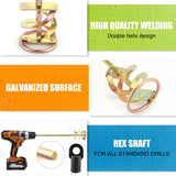 Paint Mixer for Drill - Drill Paint Mixer Works with Any Drill Bit - Rust-Proof Paint Stirrer for Drill - Paint Stirring Drill Attachment for 1-5 Gallon Bucket - Drill Mixer for Paint, Resin & Epoxy VIXAVI