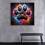 GXGLLPZBY 5D Diamond Paintings Kits for Beginners, Full Drill Diamond Arts Kits for Adults, DIY Paw Paint by Diamonds Dot Gem Art Painting Kit for Home Wall Decor 13.8x13.8 Inch GXGLLPZBY