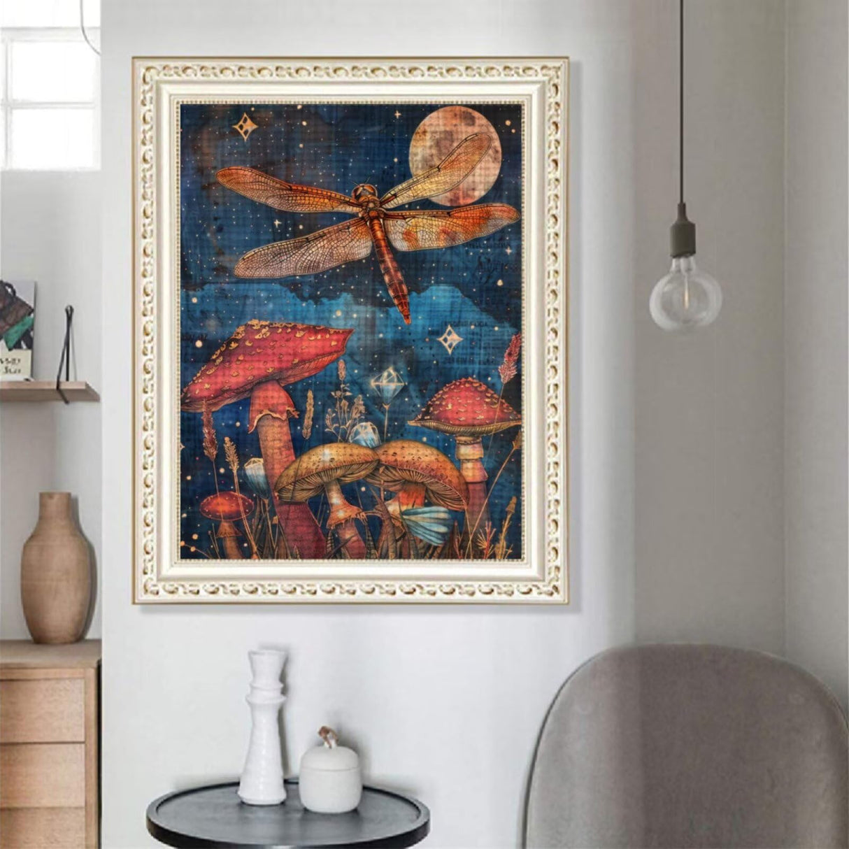 OLMZF Diamond Painting Kits for Adults, 5D Love Butterfly Diamond Art Kits for Beginners, Rose Beach DIY Full Drill Paint with Diamond, Home Wall Decor 8x12 inch OLMZF