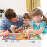 Magnetic Puzzles for Kids Ages 4-6, 20-Piece Travel Toys Animal Toddler Puzzles Ages 2-4, Educational Learning Magnets, Ideal Road Trip Activities Toys for 2 3 4 5 6 Boys and Girls NASHRIO