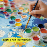 Beach Party Paint by Numbers for Adults Beginners Party Time Car Painting by Number on Canvas Without Frame,DIY Paddleboard Paint Artwork on Canvas with Brushes Acrylic Paints for Gift (16x20inch) MSTINGSHUN