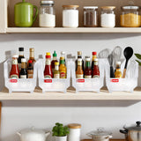 VEVOR Plastic Stackable Storage Bins, 10.9 x 5.5 x 5.1 inch (8 Pack), Plastic Containers for Organizing & Storage Bins for Closet, Garage, Small Parts, Office Supplies, Other Accessories, Transparent VEVOR