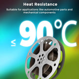 Comgrow ABS Filament 1.75mm, ABS 3D Printer Filament 1.75mm Heat Resistant 1kg ABS 3D Printing Filament 1.75mm, Strong and Durable, Dimensional Accuracy +/- 0.02mm Black Comgrow