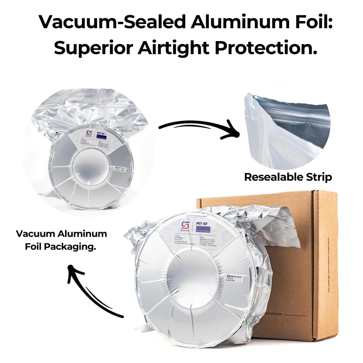 Siraya Tech Fibreheart PETG-CF HF 3D Printer Filament – High-Speed Carbon Fiber PETG, Strong & Lightweight, Minimal Warping, High Flow & Fast Printing, for Functional & Industrial Parts (1kg, Black) Siraya Tech